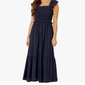 Moon River Navy Maxi Dress